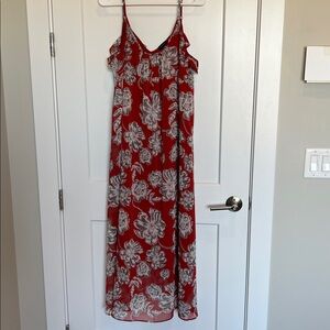 Who What Wear Floral Scoop Neck Maxi Dress